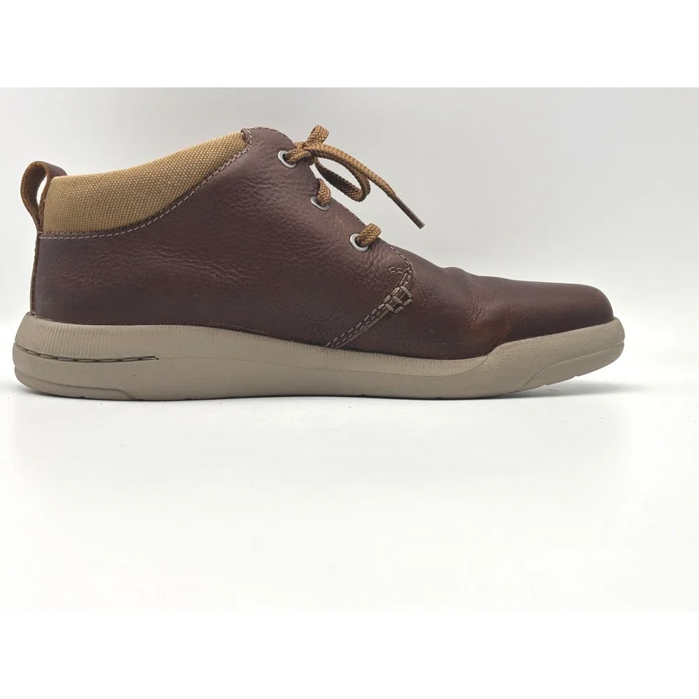 Clarks Collection Extreme Comfort Brown Leather Chukka Boots Mens 9.5